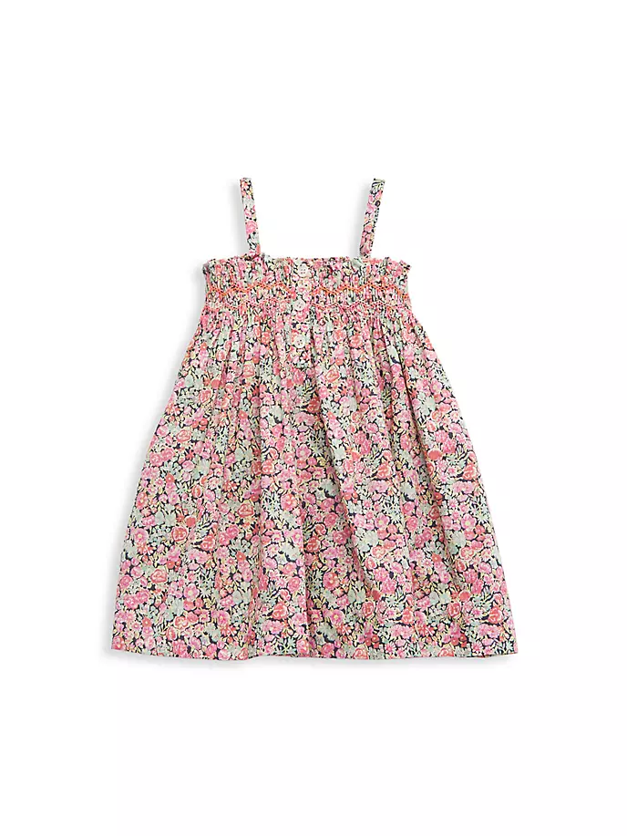 цена Платье с цветочным принтом для маленьких девочек и маленьких девочек Bonpoint, мультиколор