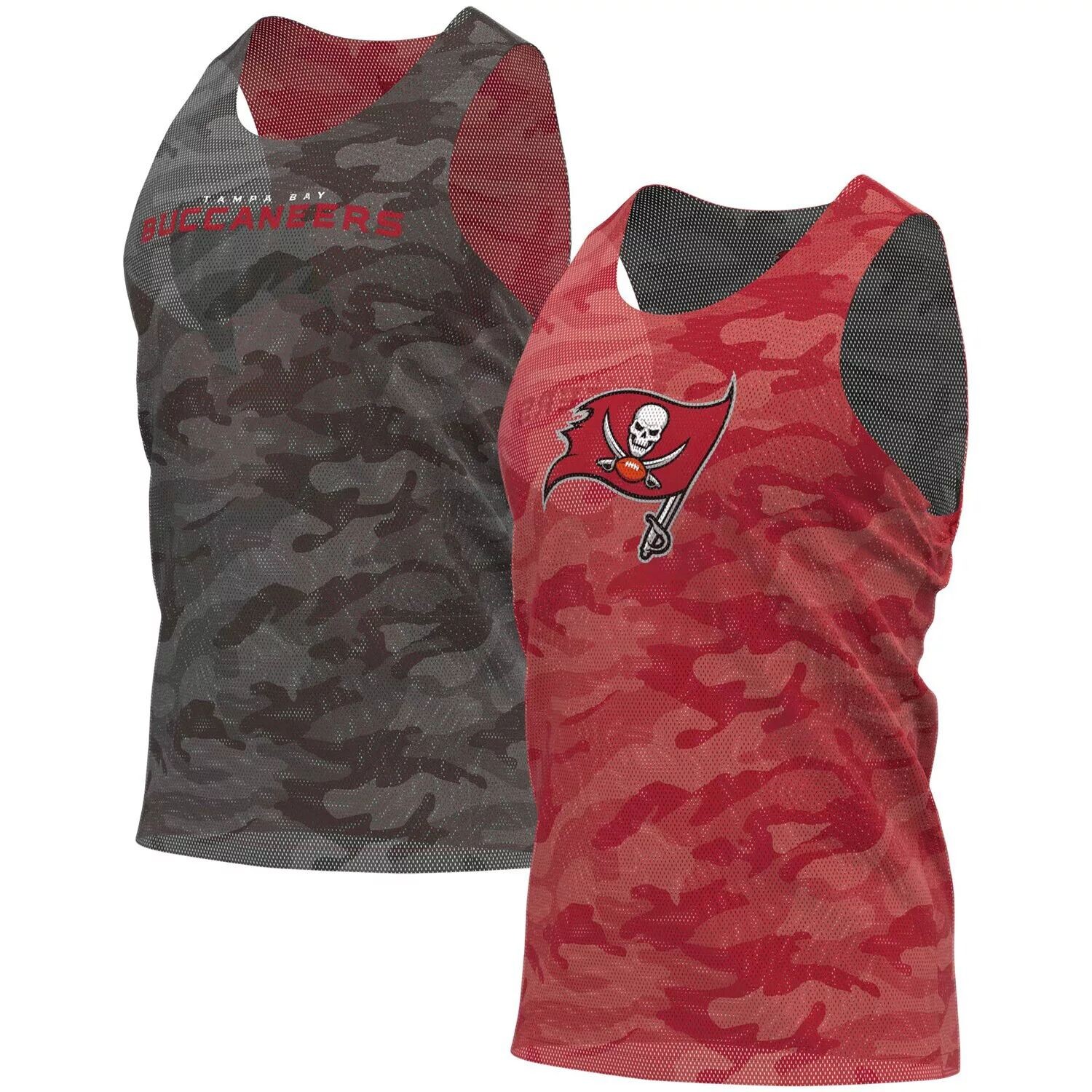 

Мужская двусторонняя сетчатая майка FOCO красного/серого цвета Tampa Bay Buccaneers