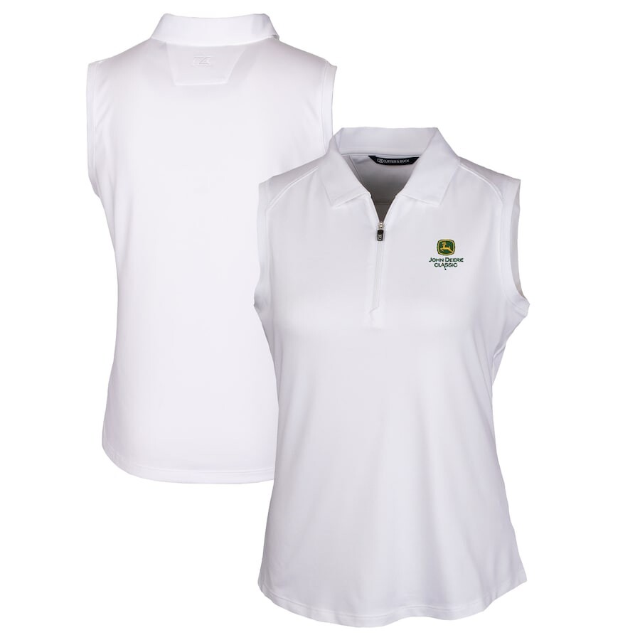 

Поло без рукавов Cutter & Buck John Deere Classic, белый