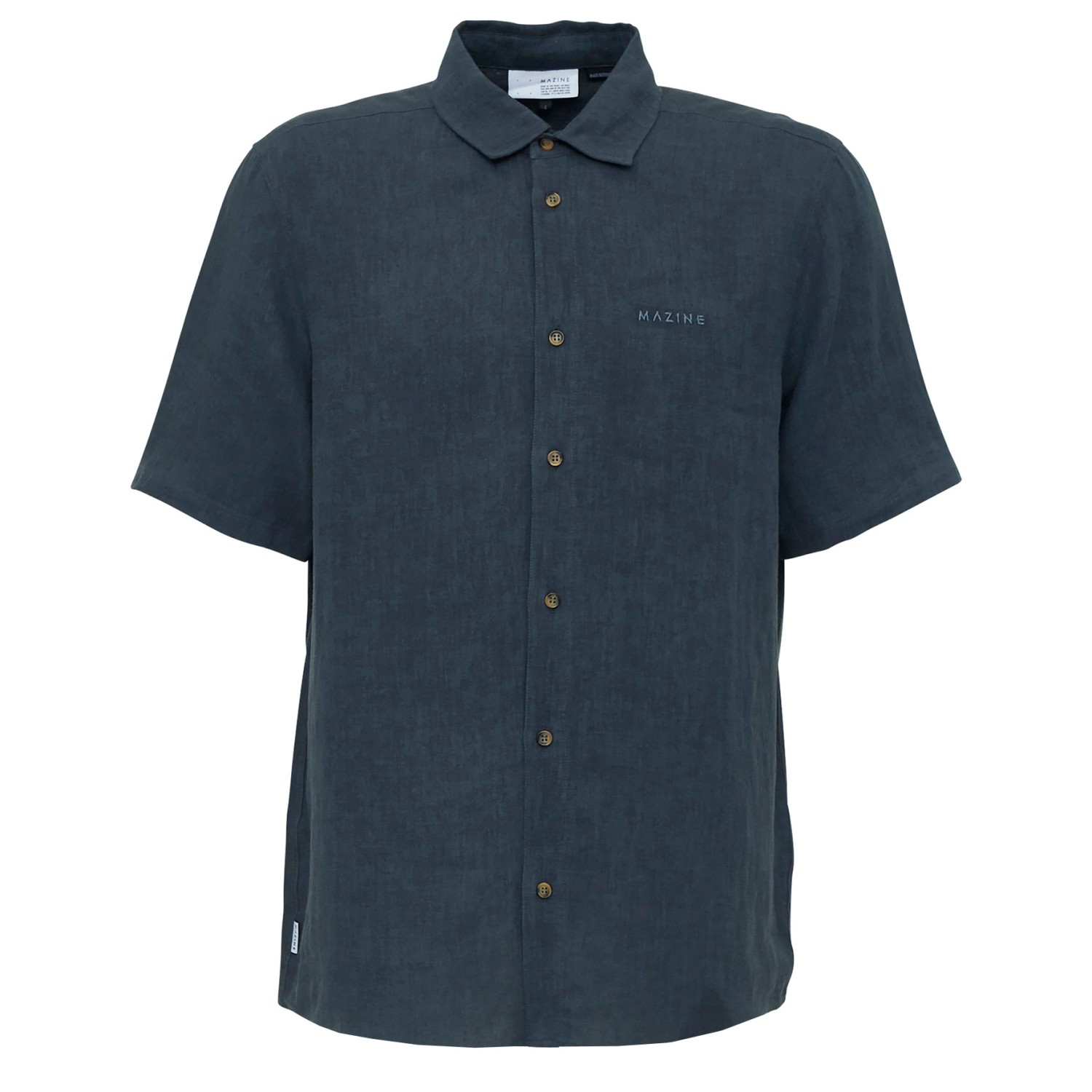 Рубашка Mazine Leland Linen Shirt, цвет Ink Blue