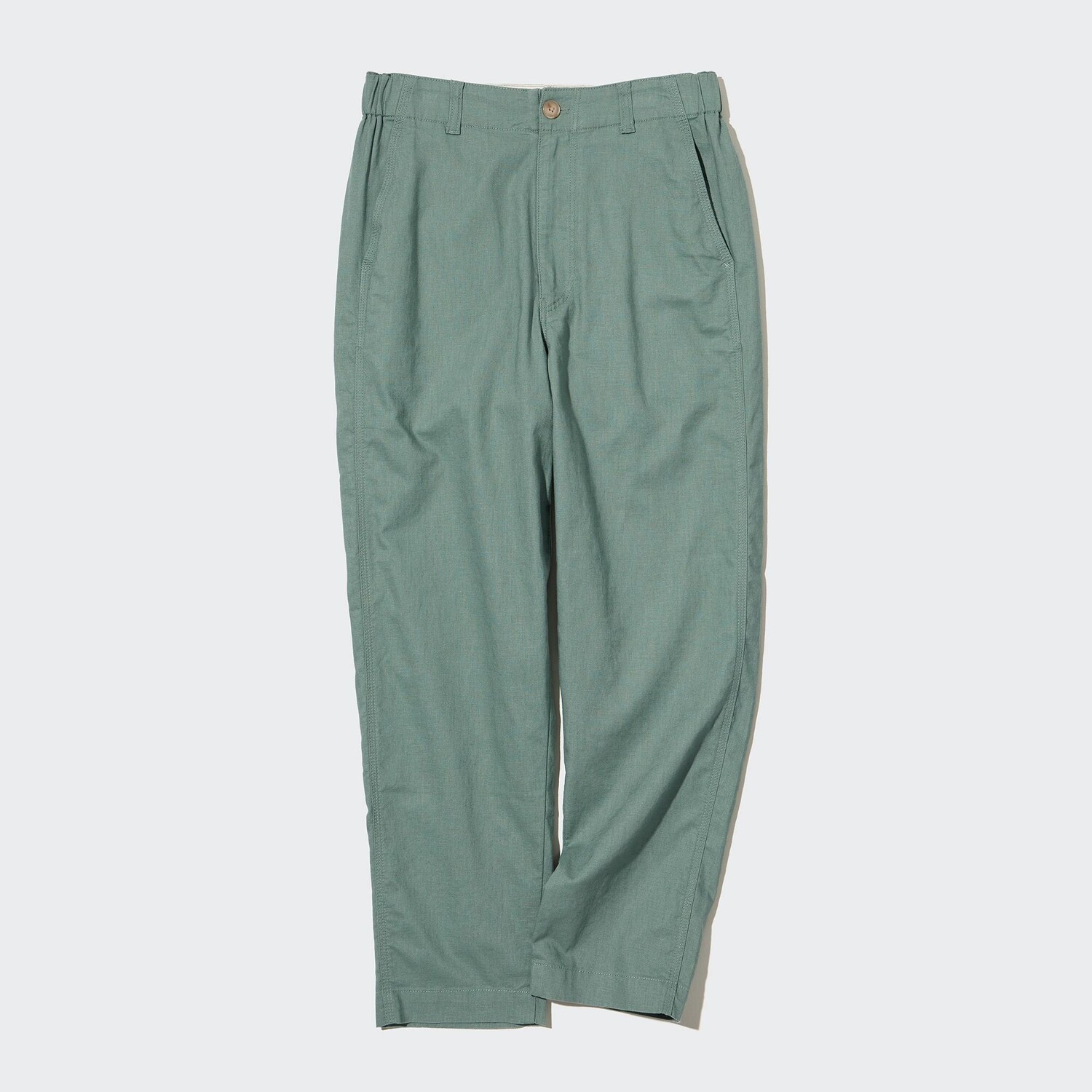 

Брюки UNIQLO из хлопкового льна, зеленый