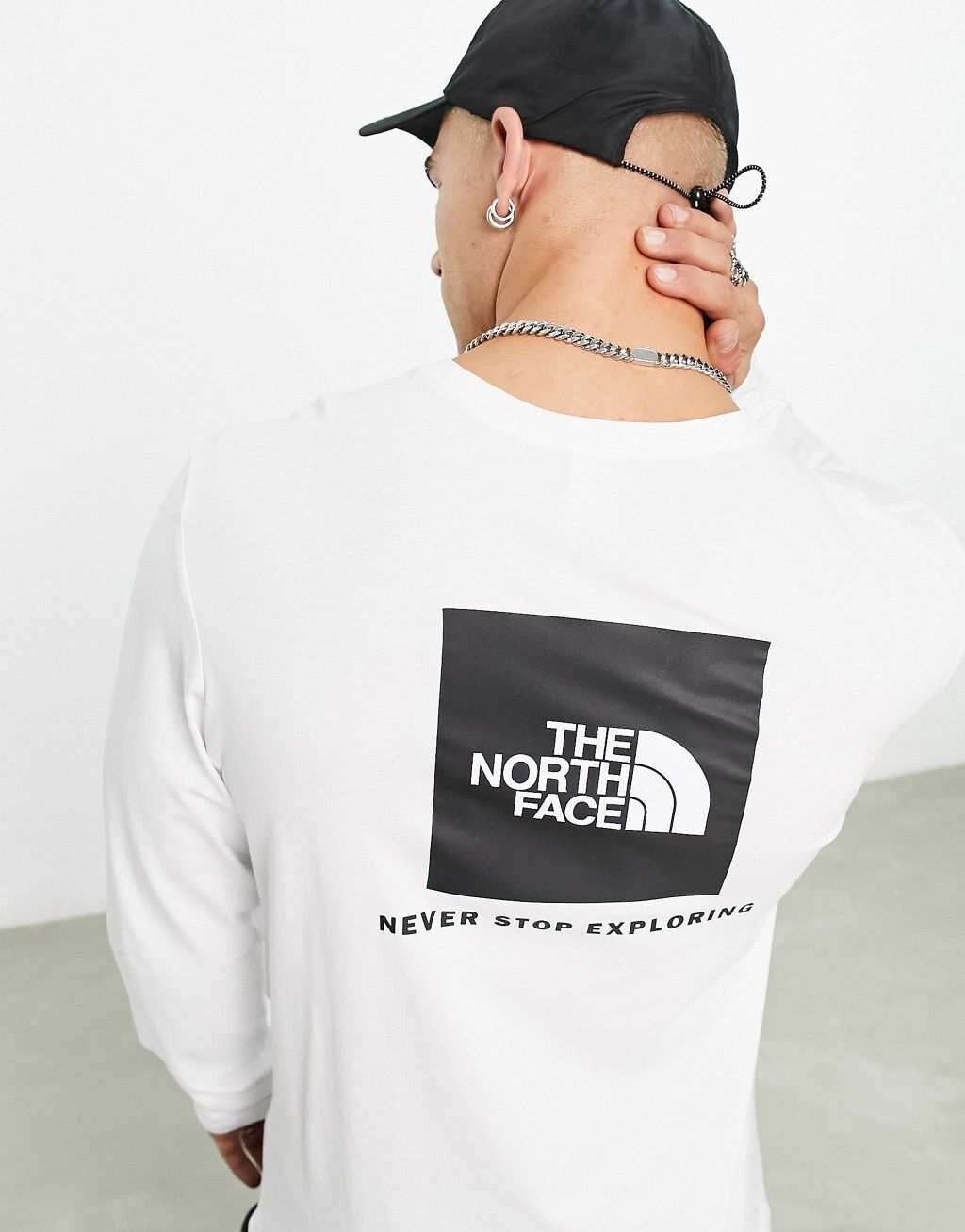 

Белая футболка с длинными рукавами The North Face Redbox, Белый