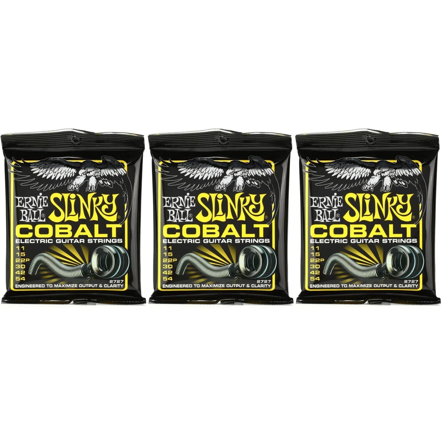 

Струны для электрогитары Ernie Ball 2727 Beefy Slinky Cobalt — .011-.054 (3 шт.)