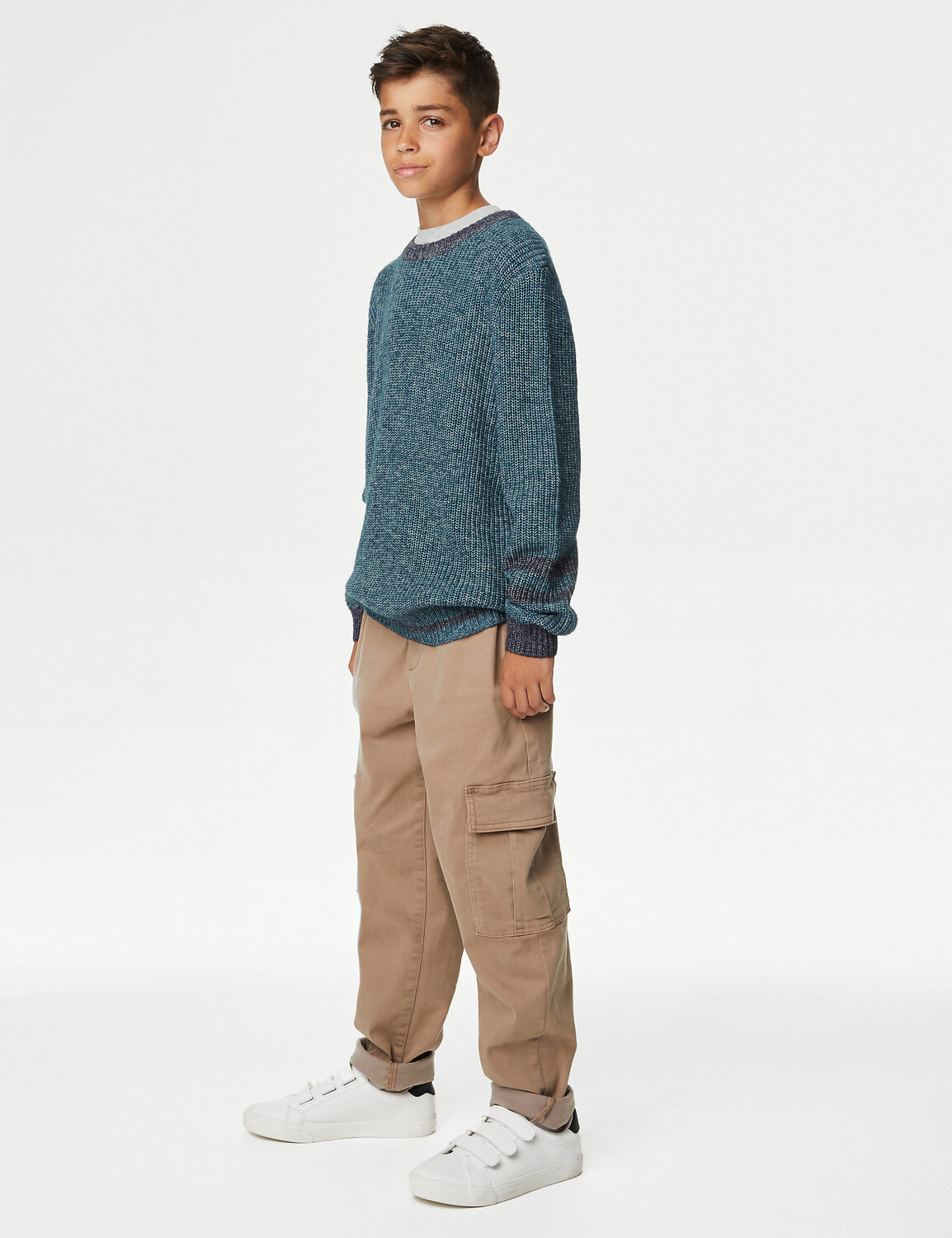 

Джемпер из хлопка (6–16 лет) Marks & Spencer, синий