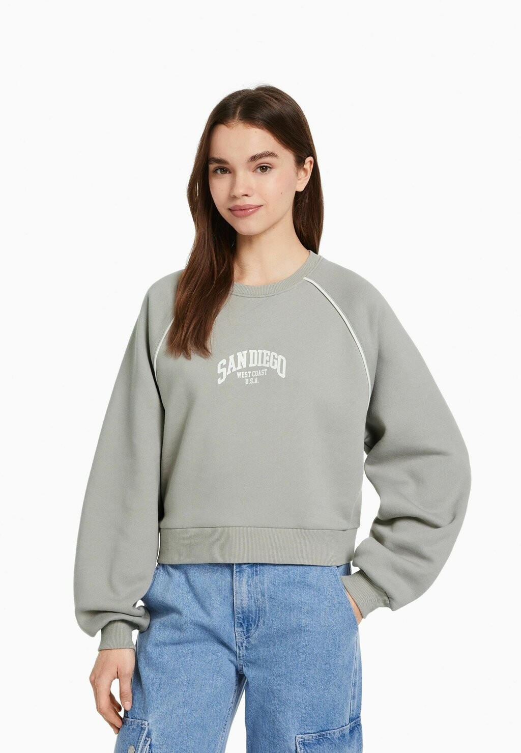 

Толстовка Bershka, темно-серый
