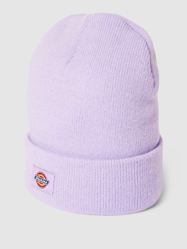 

Шапка с нашивкой-лейблом, модель "GIBSLAND BEANIE" Dickies, сирень