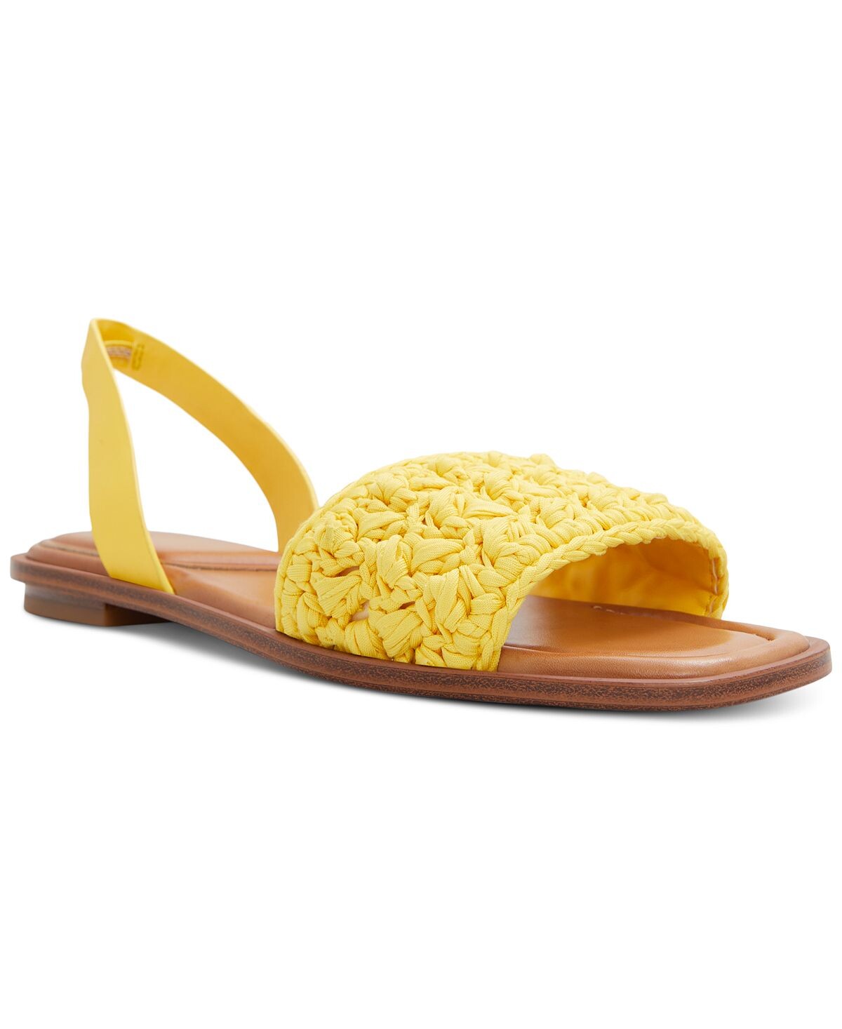 

Женские сандалии на плоской подошве Solena без шнуровки с открытой пяткой ALDO, желтый