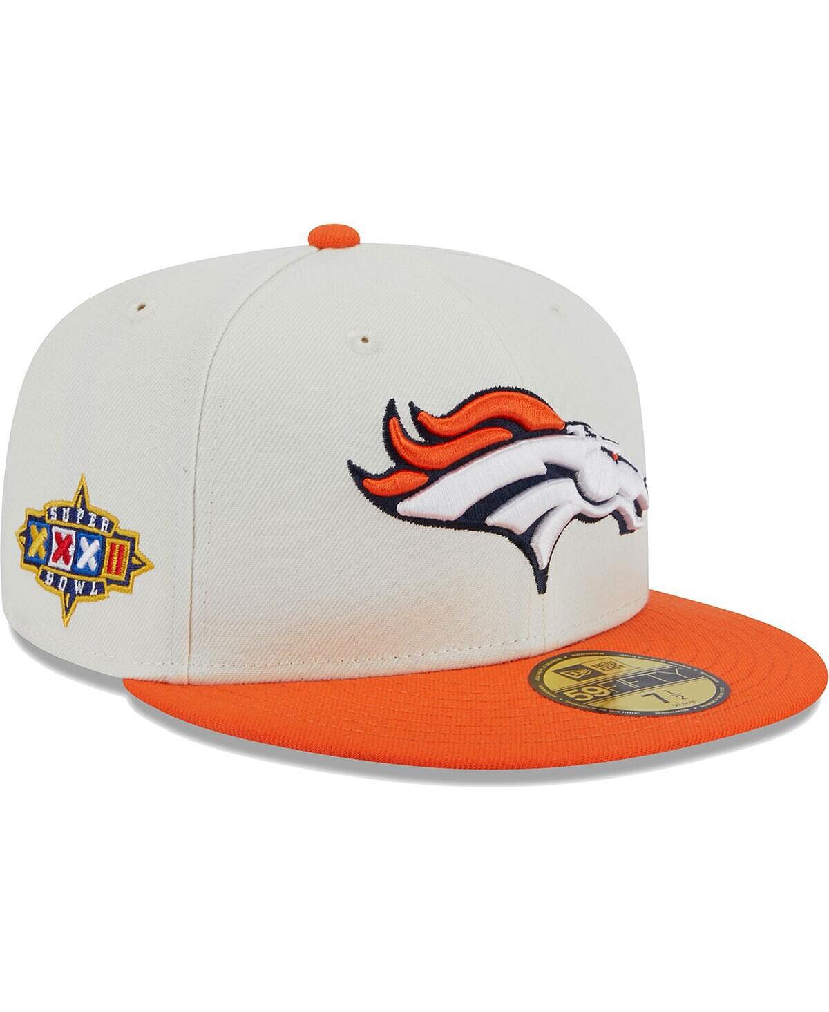 

Мужская кремовая приталенная шляпа Denver Broncos Retro 59FIFTY New Era