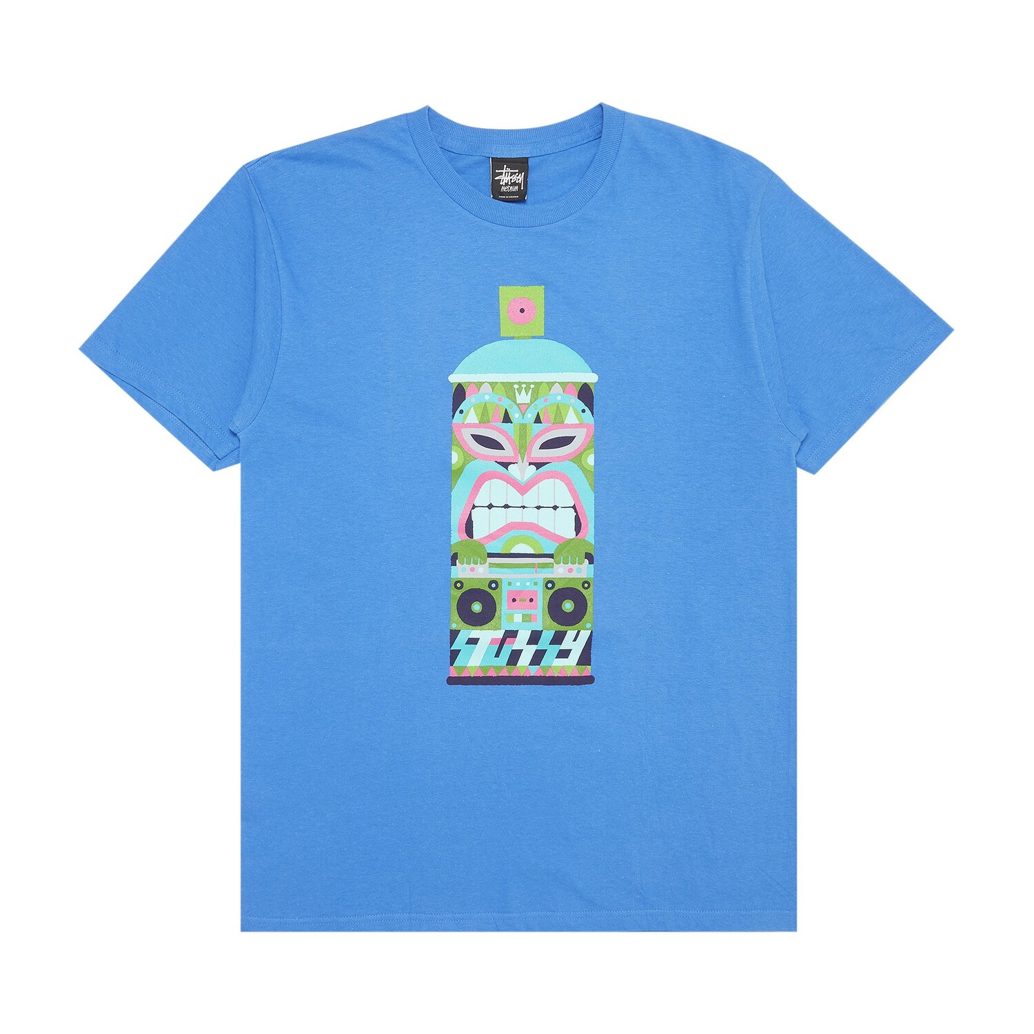 

Футболка Stussy Hawaiian Spraycan, синяя