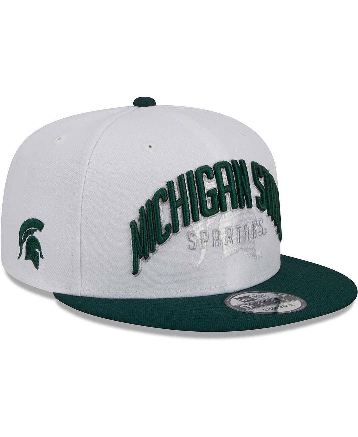 

Мужская бело-зеленая двухцветная бейсболка Michigan State Spartans 9FIFTY Snapback New Era