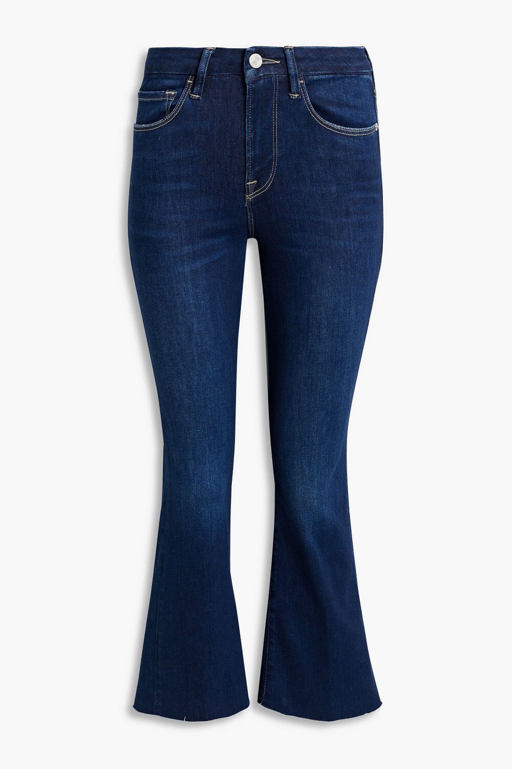 

Укороченные джинсы Bootcut из выцветшего денима FRAME, синий