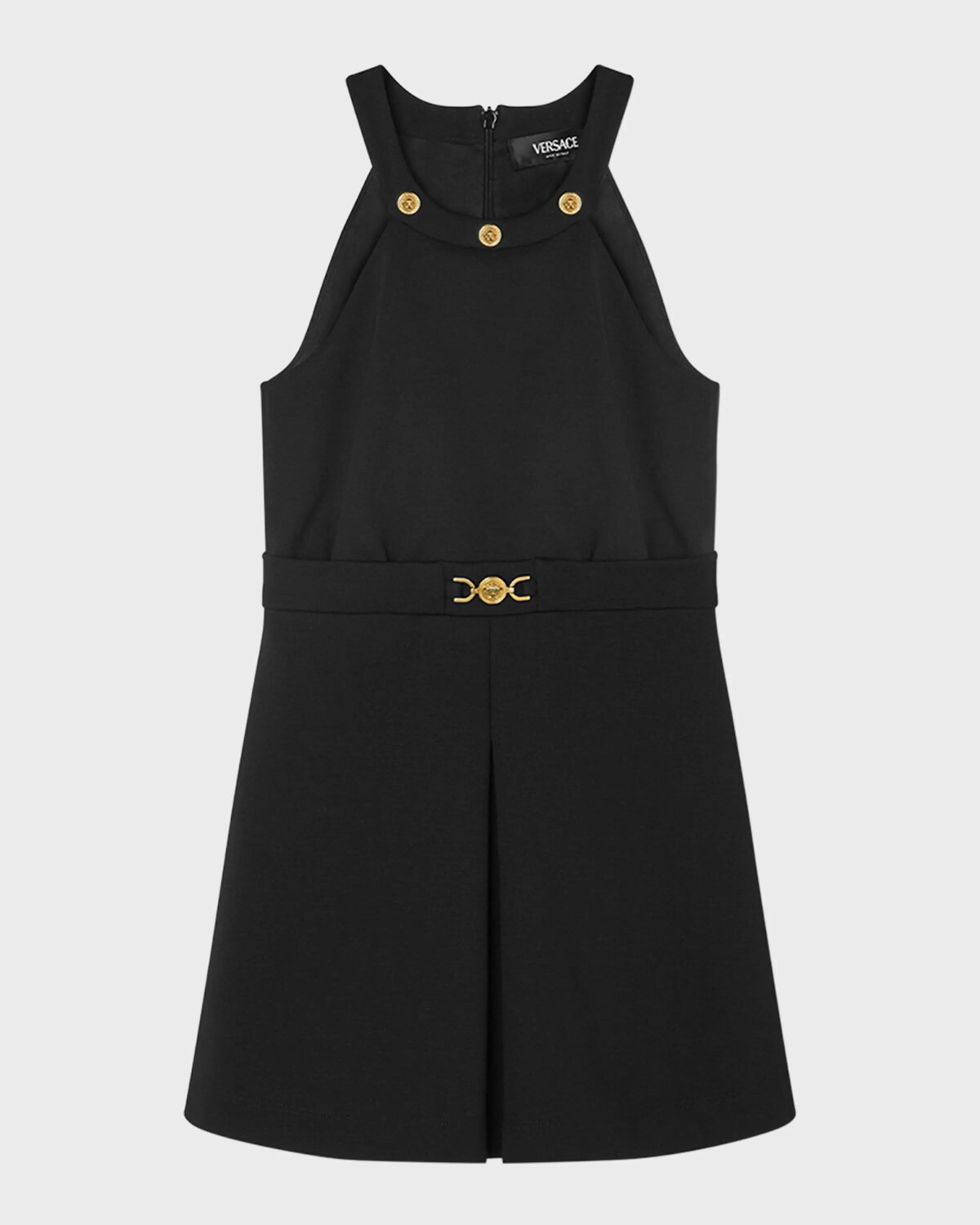 

Платье с лямкой из кади для девочек, размеры 8–14 Versace, цвет Black