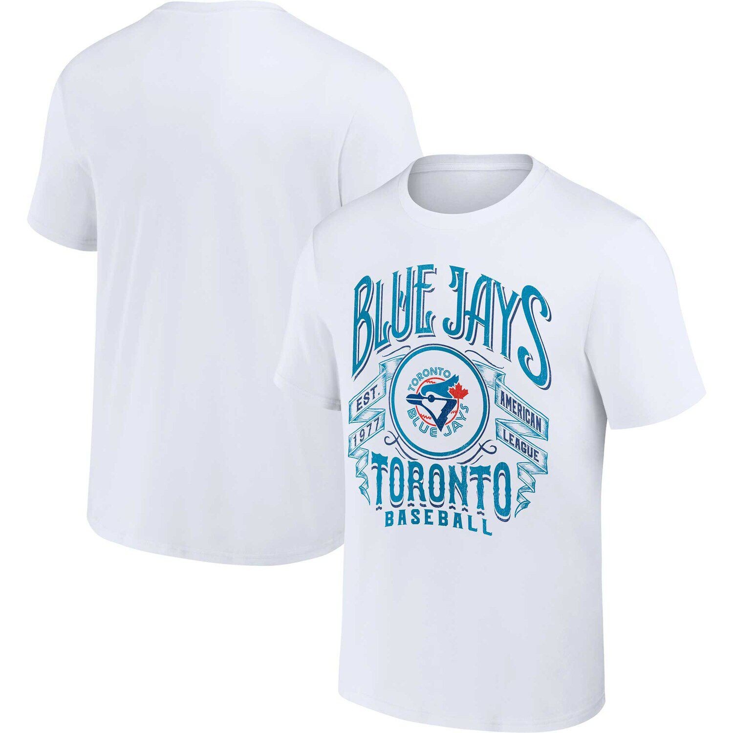 

Мужская футболка Darius Rucker Collection от Fanatics White Toronto Blue Jays с эффектом потертости Rock