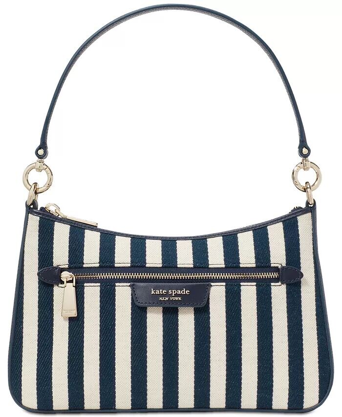 

Маленькая сумка через плечо-трансформер из парусины в полоску Hudson Kate Spade New York, мультиколор