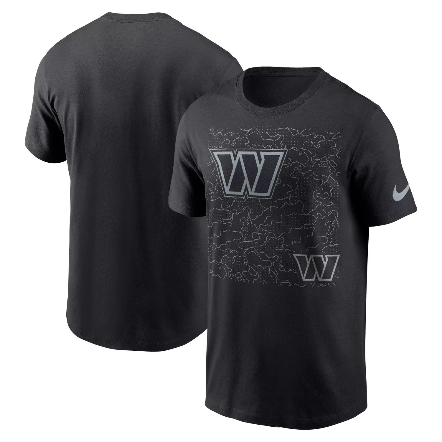 цена Мужская черная футболка Nike Washington Commanders RFLCTV