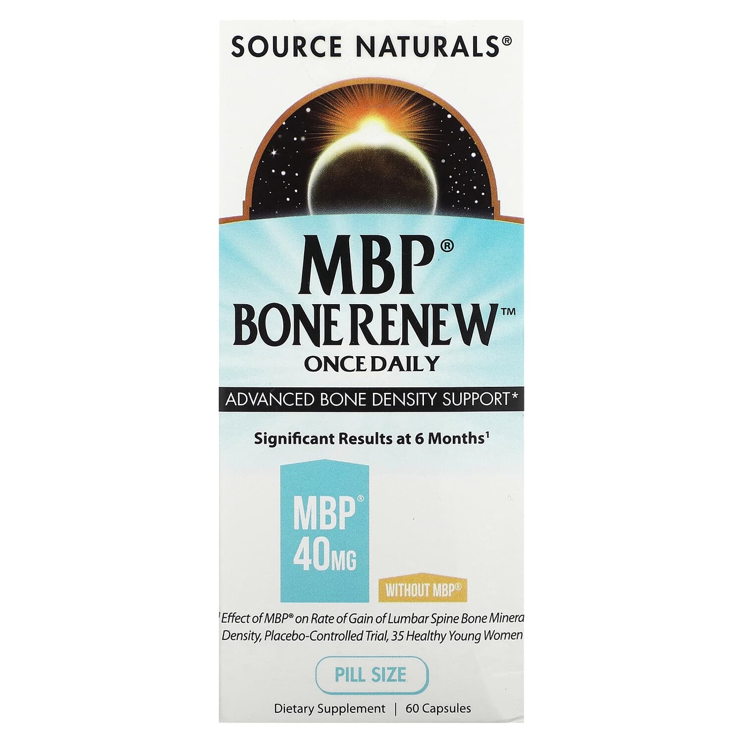 

MBP Bone Renew, 60 капсул, Source Naturals