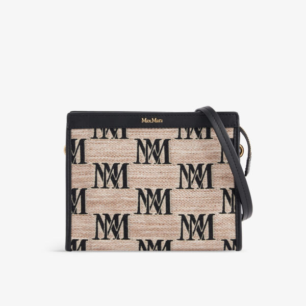 

Плетеный клатч с монограммой Max Mara, цвет clay