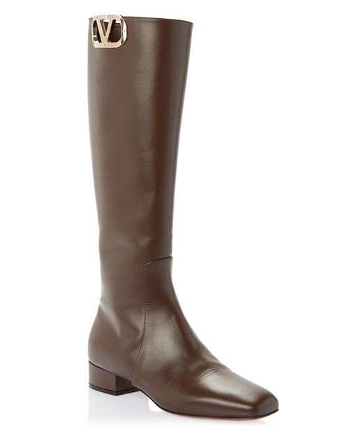 

Женские ботинки с логотипом Valentino Garavani, цвет Brown