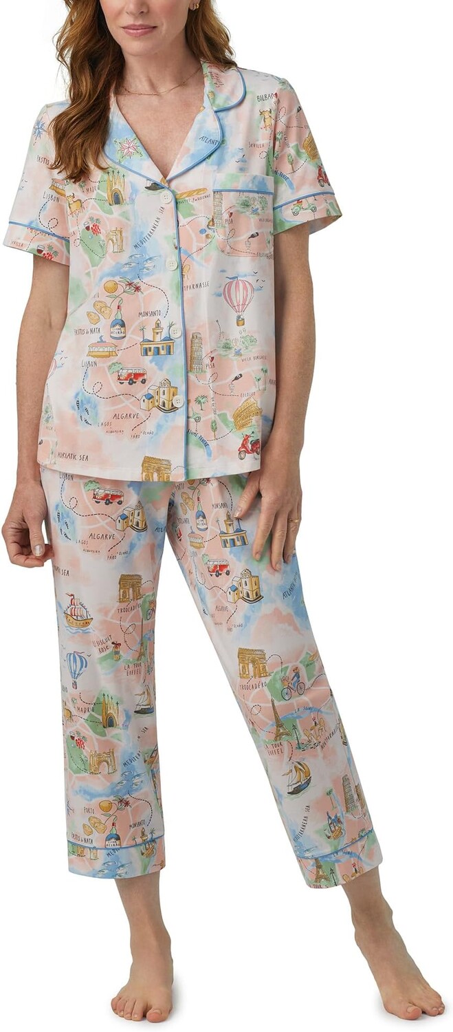 

Укороченная пижама с короткими рукавами Bedhead PJs, цвет Wanderlust
