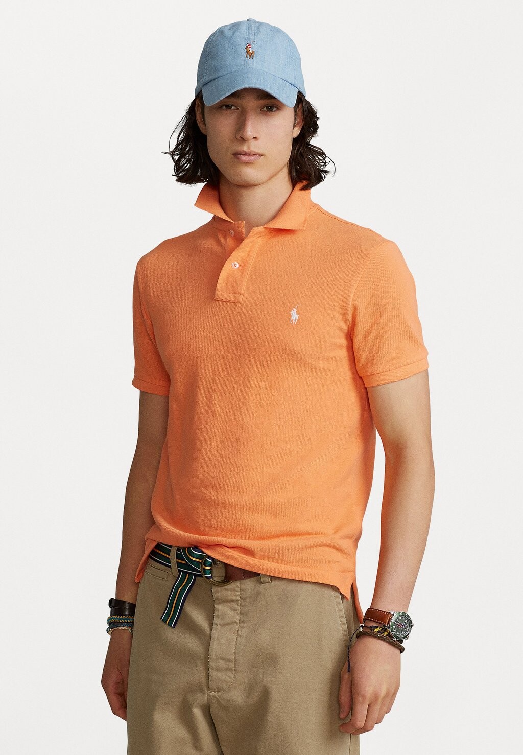 

Рубашка-поло SHORT SLEEVE Polo Ralph Lauren, цвет key west orange