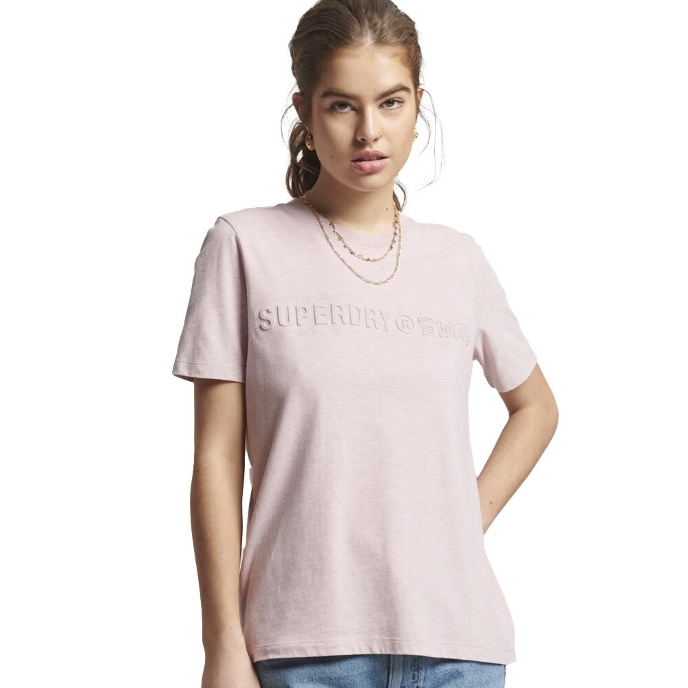 

Футболка Superdry Vintage Corp Logo Marl, розовый