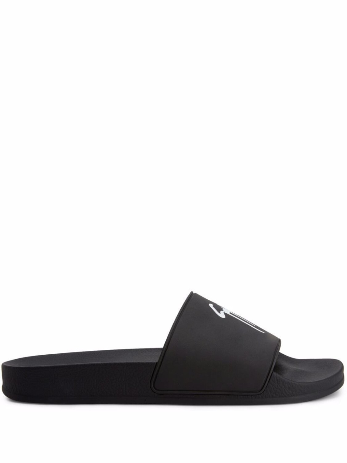 

Giuseppe Zanotti шлепанцы Brett с логотипом, черный