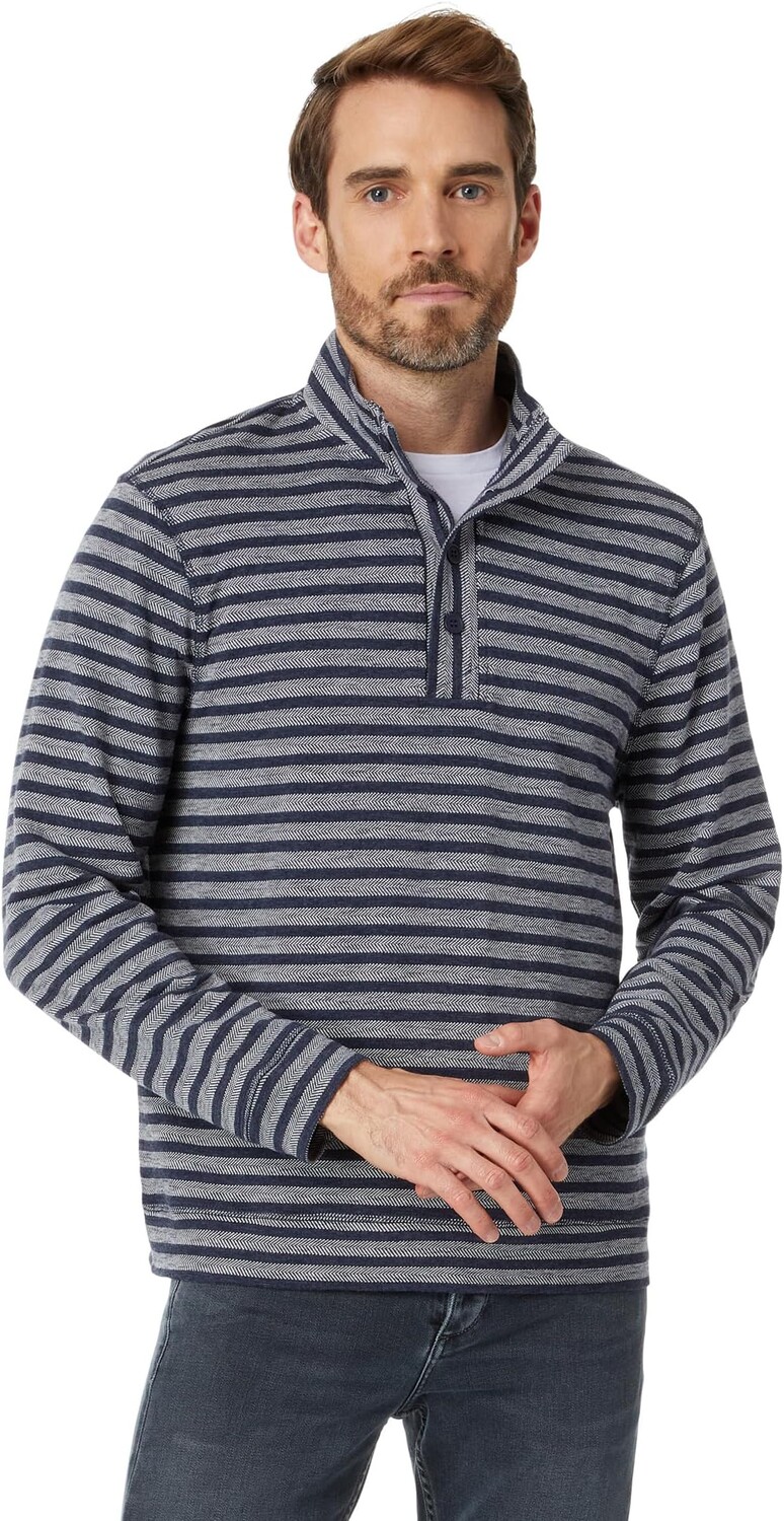 

Рубашка-поло Mock Neck Pullover Liverpool Los Angeles, цвет Indigo Stripe