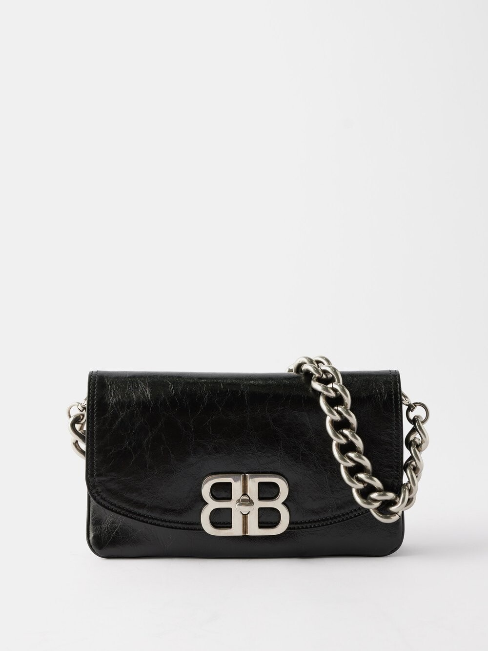 

Bb мягкая маленькая кожаная сумка Balenciaga, черный