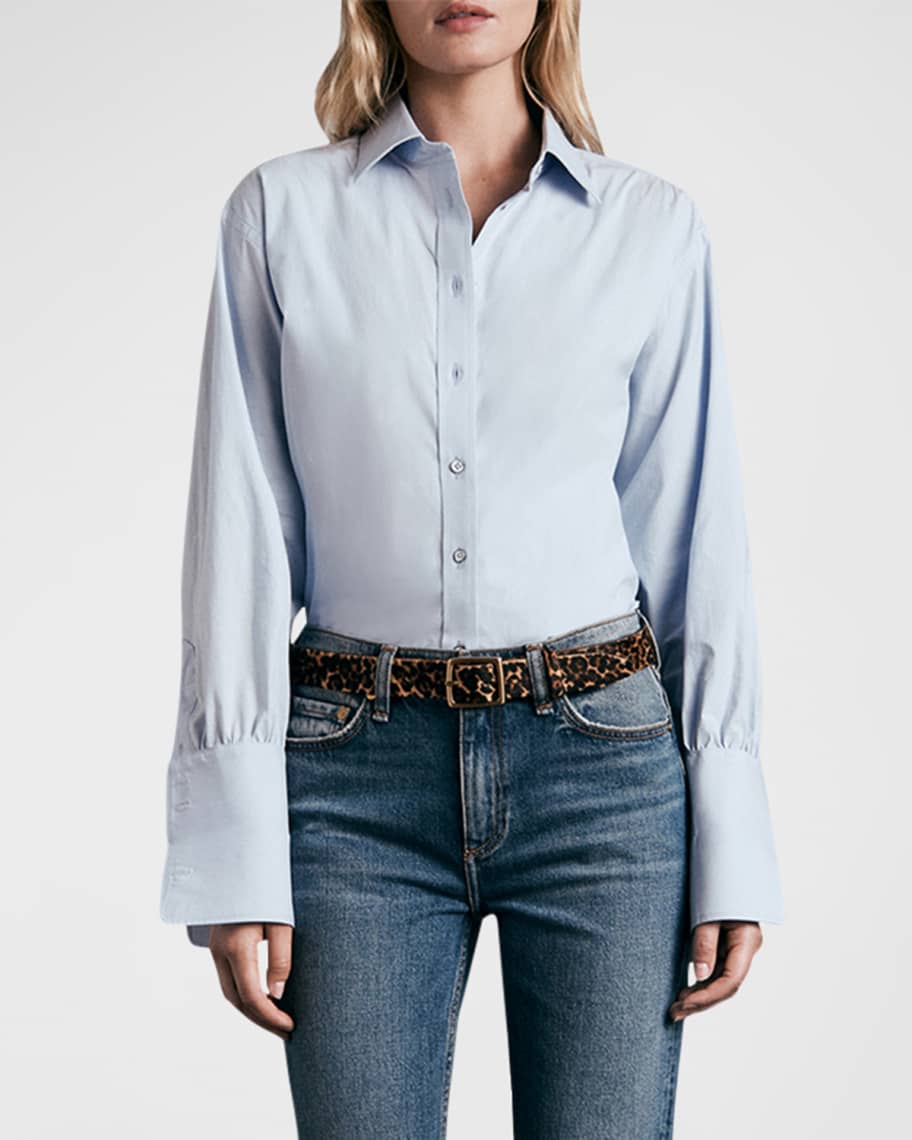 

Рубашка Diana с широкими манжетами и пуговицами спереди Rag & Bone