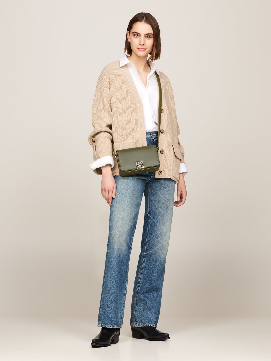 

Сумка через плечо RESET CROSSOVER Tommy Hilfiger, оливковый