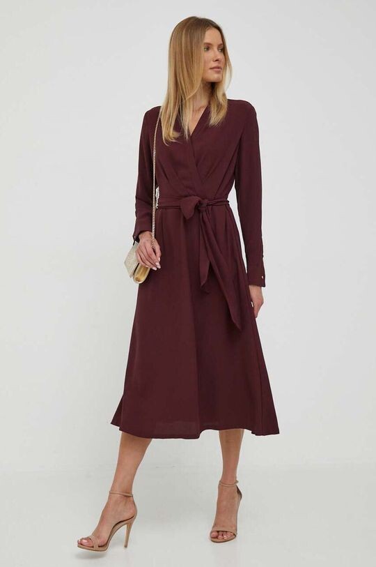 

Платье Лорен Ральф Лорен Lauren Ralph Lauren, бордовый