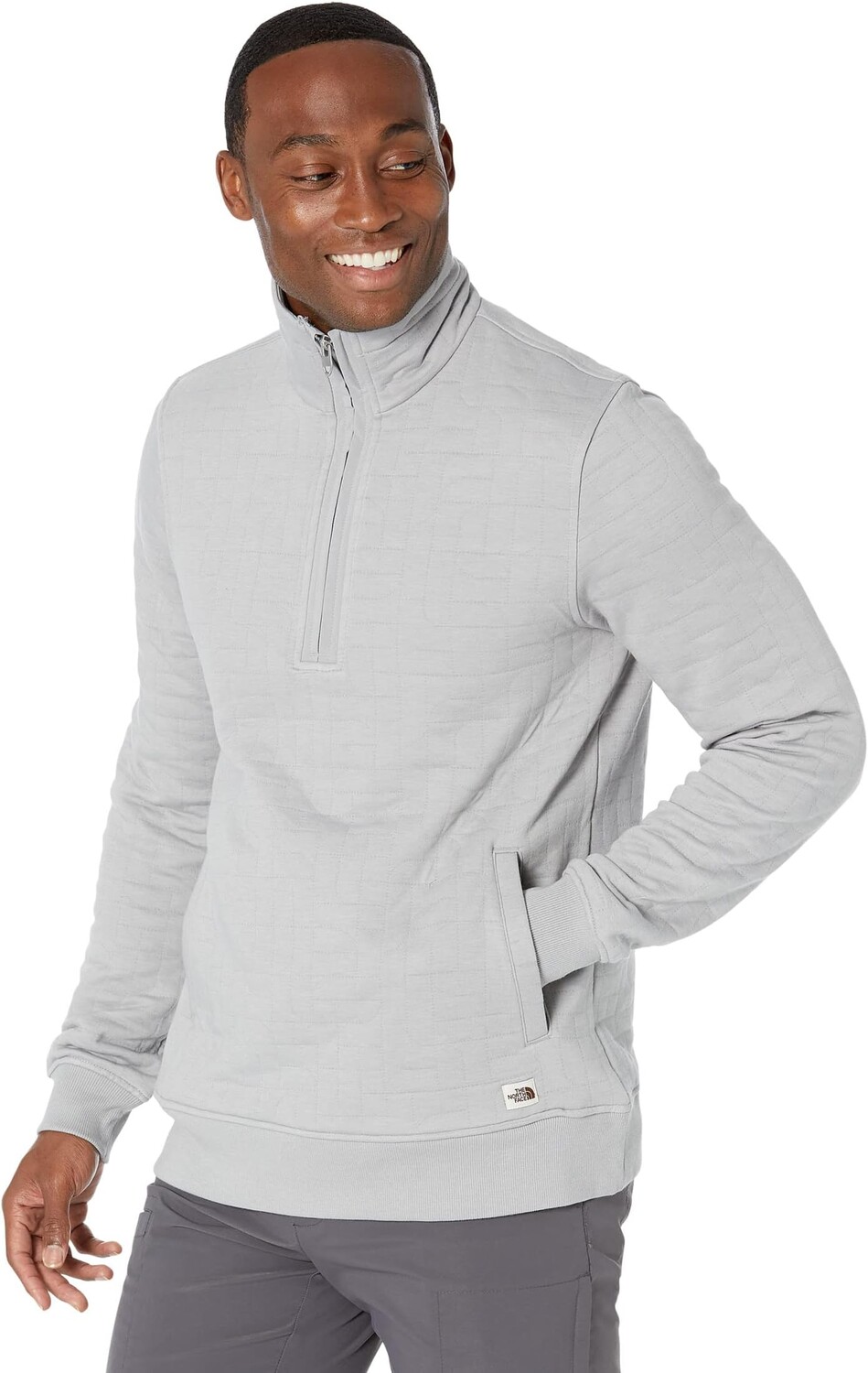 

Куртка Longs Peak Quilted 1/4 Zip The North Face, цвет Meld Grey White Heather