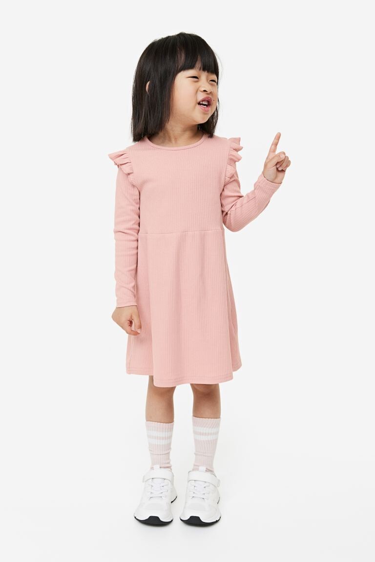 

Платье из джерси в рубчик H&M