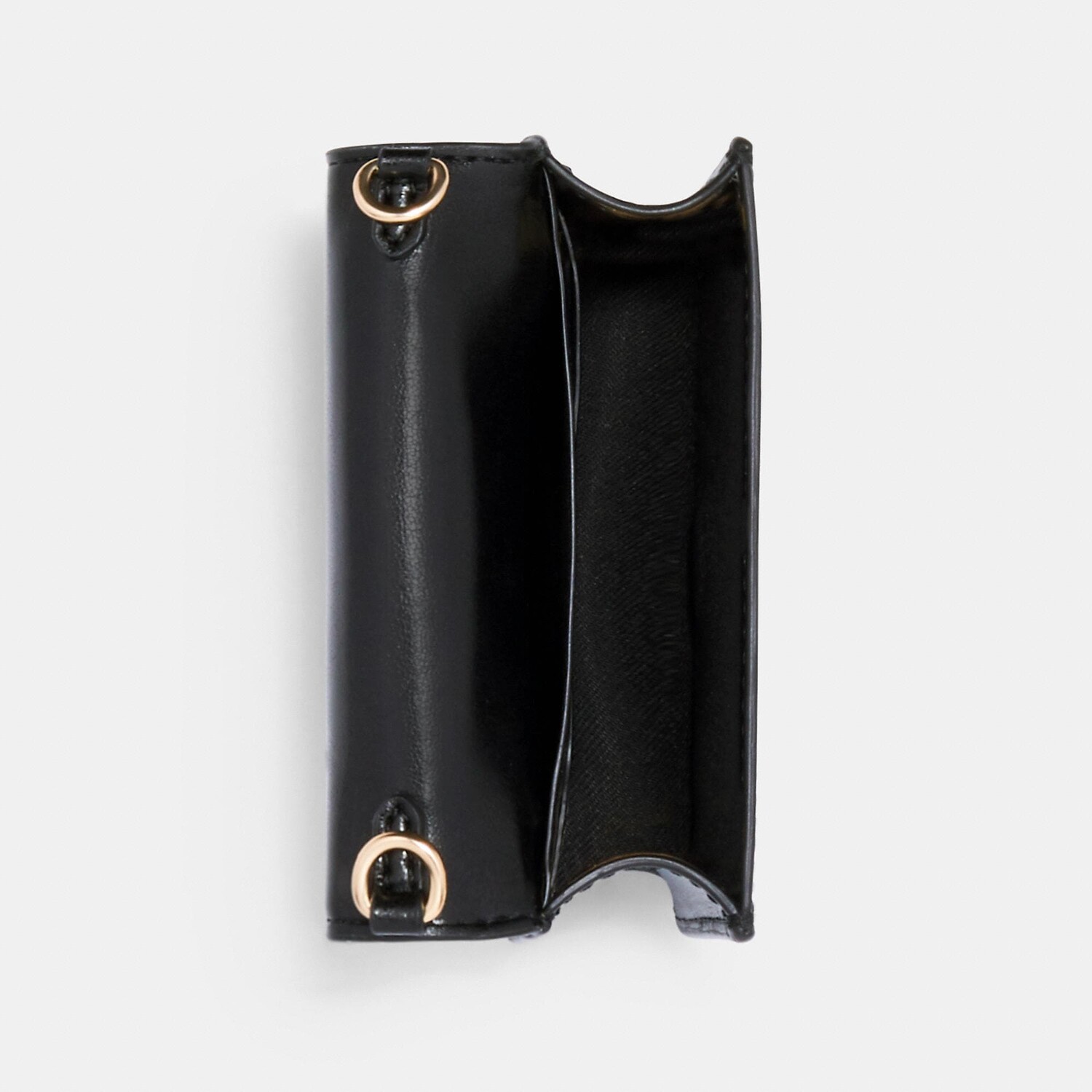 

Мини-кошелек Coach Outlet на цепочке из канвы Signature, цвет Gold/Brown Black