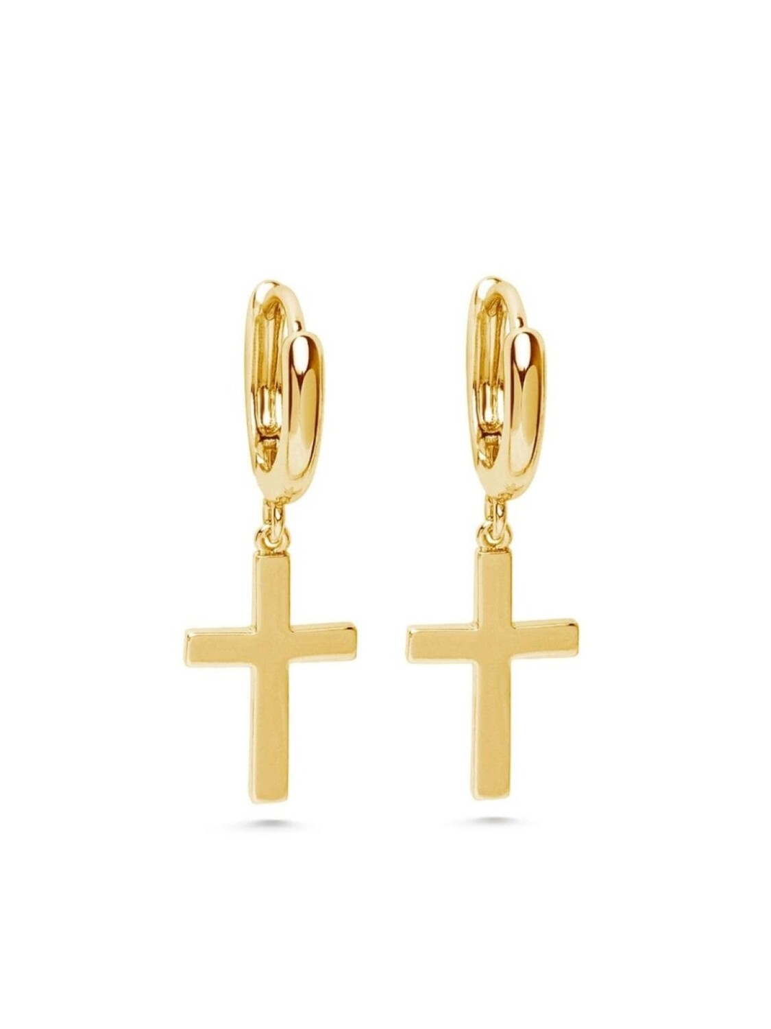

Маленькие серьги-крестики Nialaya Jewelry, золотой