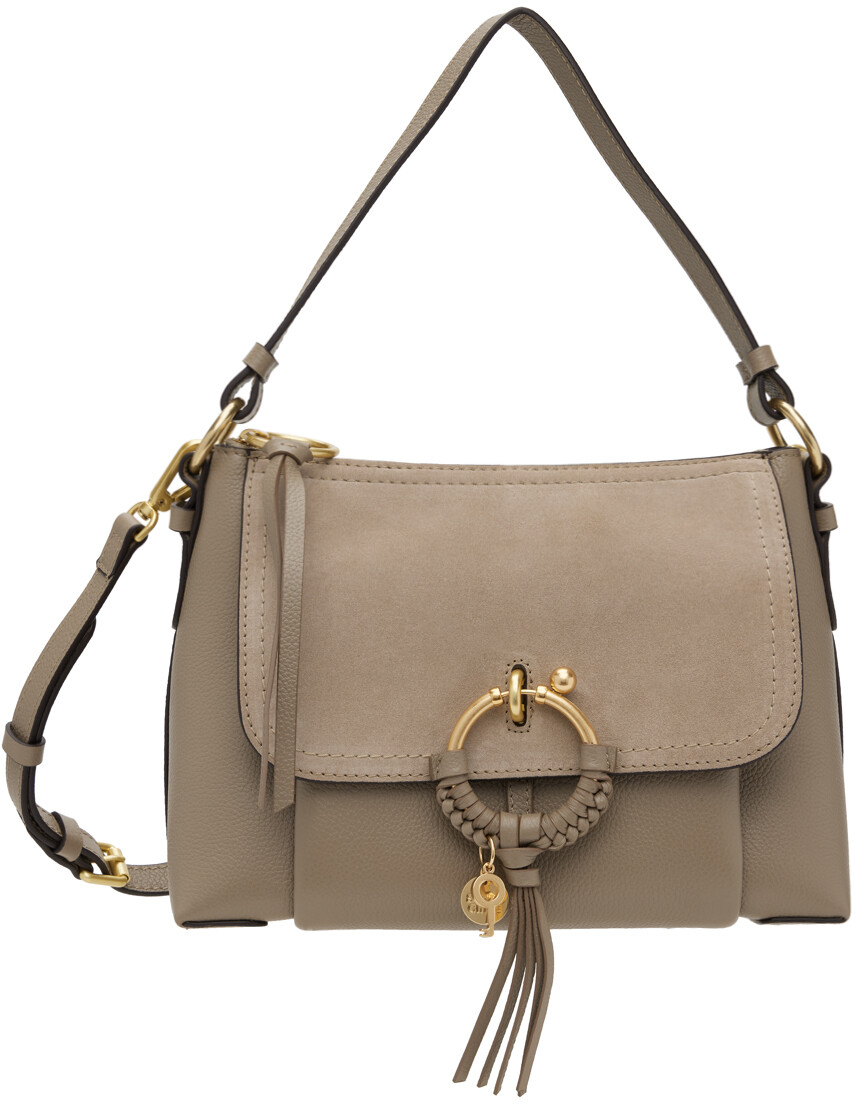 

Серая маленькая сумка Joan See By Chloe, цвет Motty grey