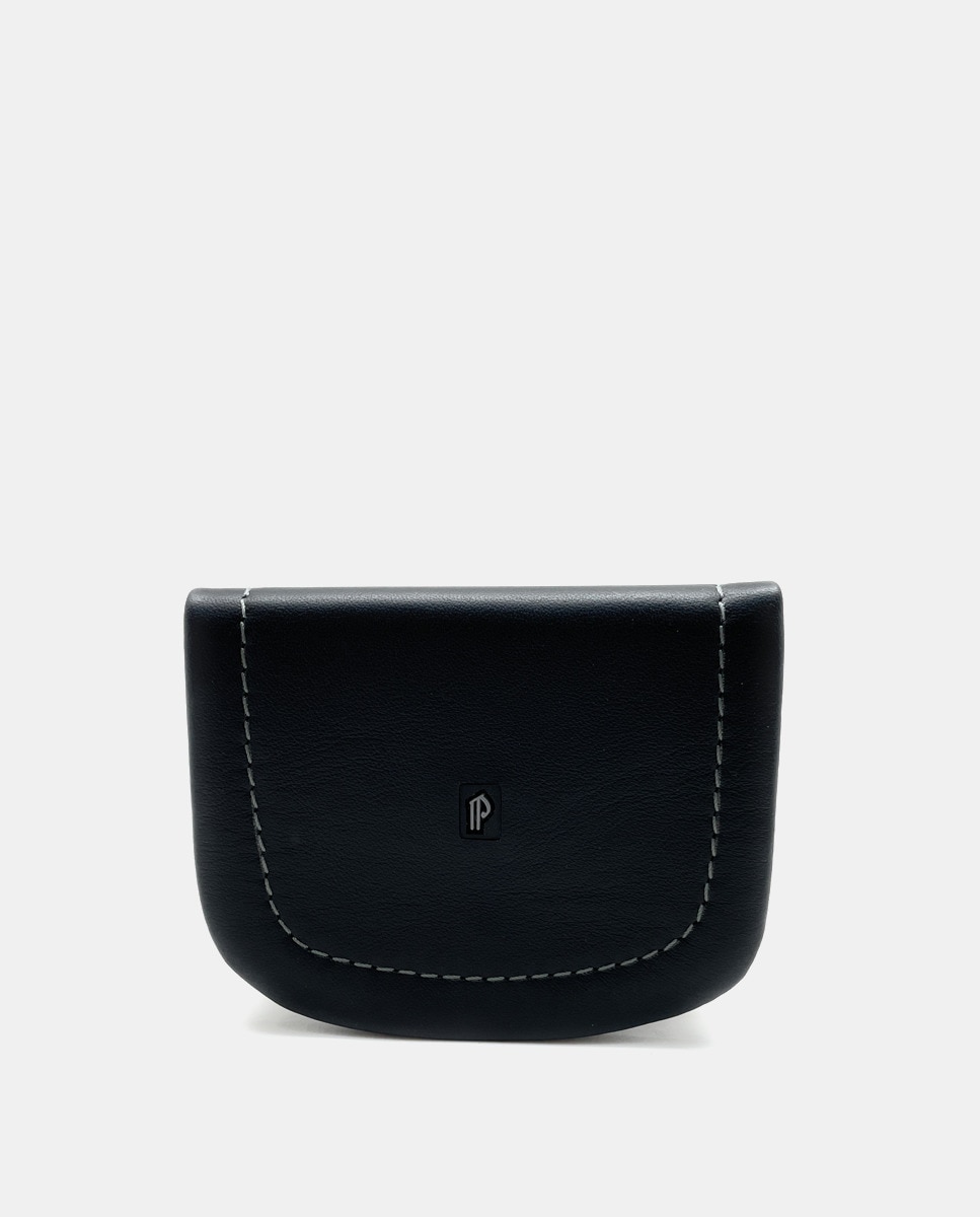 Черный кожаный кошелек Pielnoble, черный большой черный кожаный кошелек на двадцать карт pielnoble черный