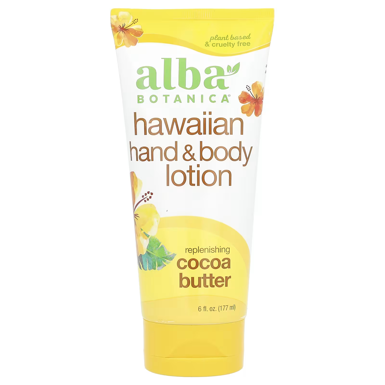 Лосьон гавайский Alba Botanica для рук и тела с маслом какао, 177 мл лосьон для тела palmer s лосьон увлажняющий для кожи с маслом кокоса и витамином е