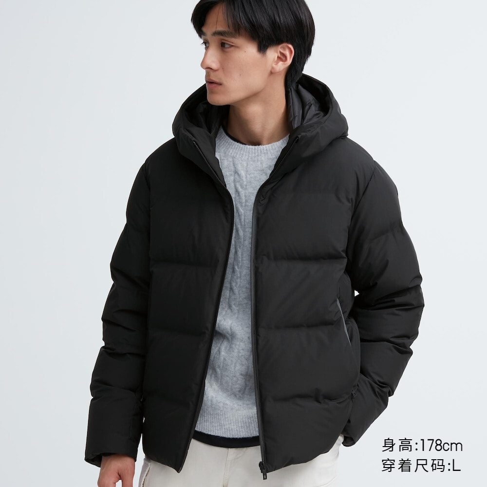 

Куртка Uniqlo пуховая с капюшоном, черный