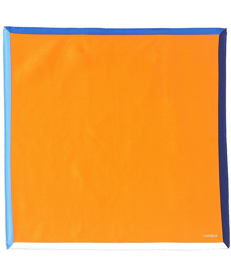 Однотонный нагрудный платок Cremieux Foster с каймой, оранжевый