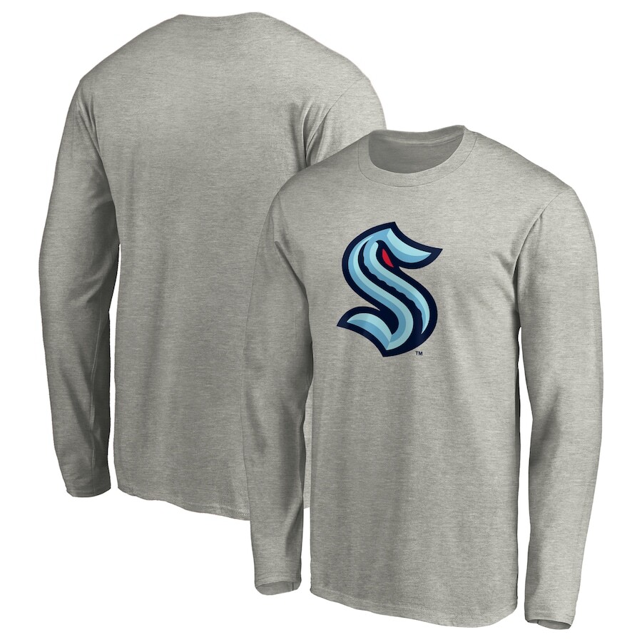

Футболка с длинным рукавом Fanatics Branded Seattle Kraken, серый