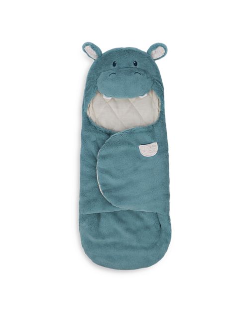 Плюшевое детское одеяло с капюшоном Baby GUND Oh So Snugly Hippo для новорожденных, 26 дюймов Gund