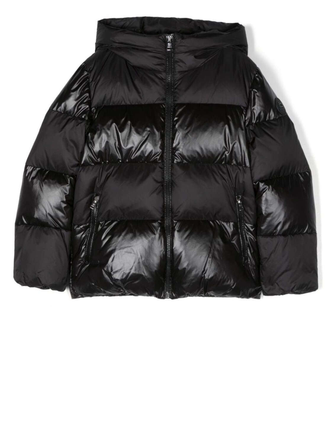 

Woolrich Kids пуховик с контрастными вставками, черный