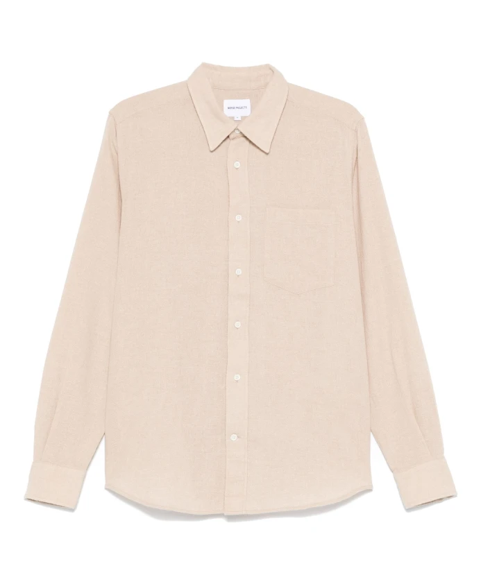 

Шерстяная рубашка Algot Norse Projects, бежевый