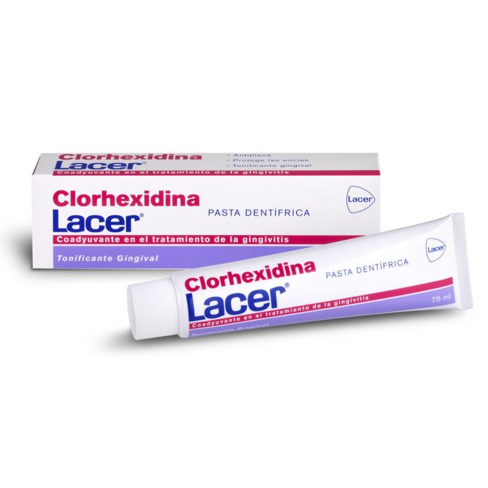 Зубная паста Clorhexidina Pasta Dentífrica Lacer, 75 ml эльгидиум паста зубная против зубного налета 50мл
