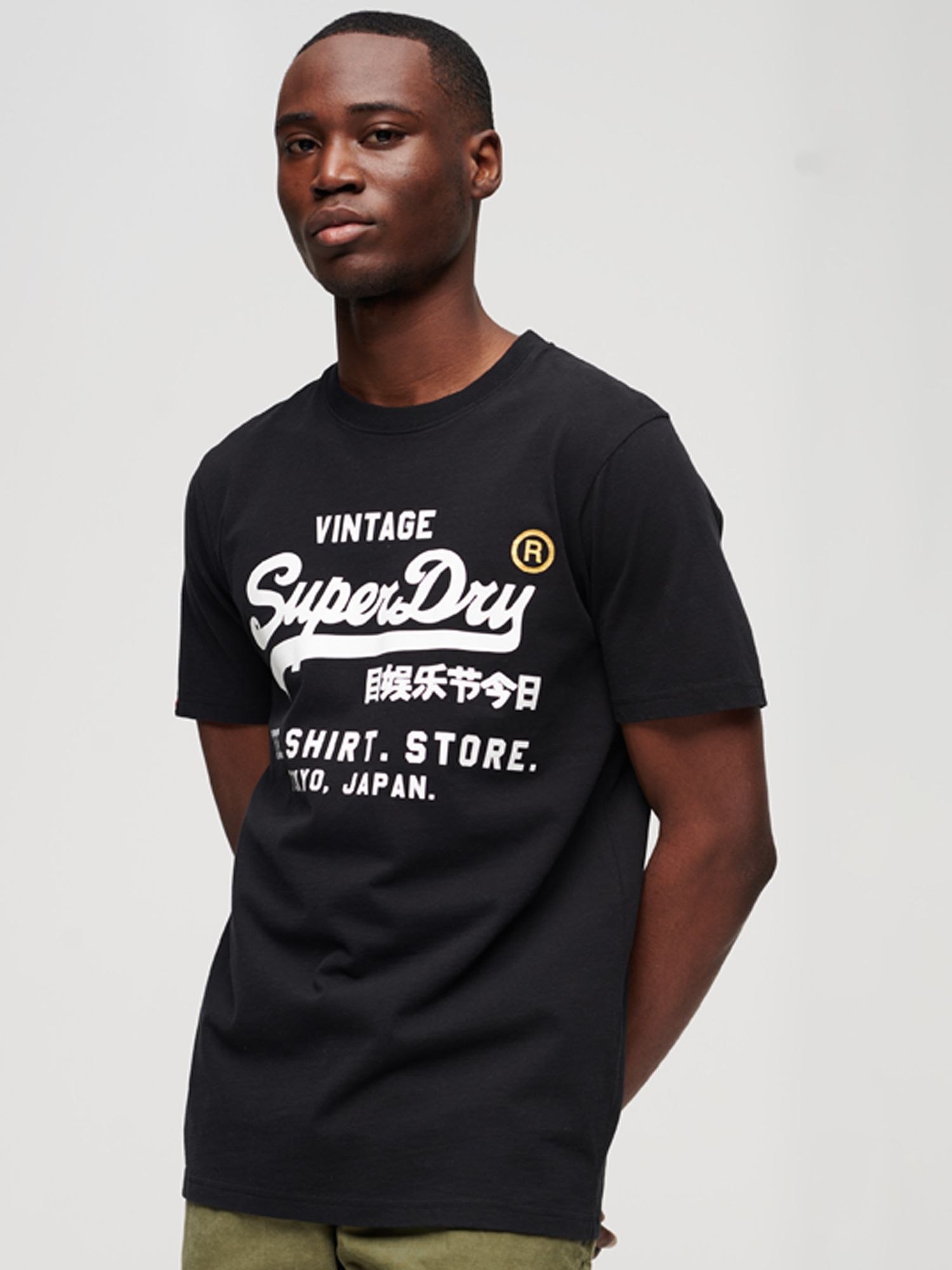 

Классическая футболка Superdry Vintage Logo Store, черная