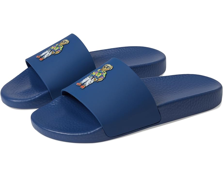 джемпер хлопковой вязки preppy polo bear с интарсией polo ralph lauren цвет beach royal Сандалии Polo Ralph Lauren Polo Slide, цвет Beach Royal Bear