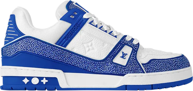 

Кроссовки Louis Vuitton Trainer 'Swarovski - White Blue', белый