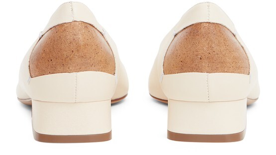 

Балетки с декором четырьмя стежками Maison Margiela, белый