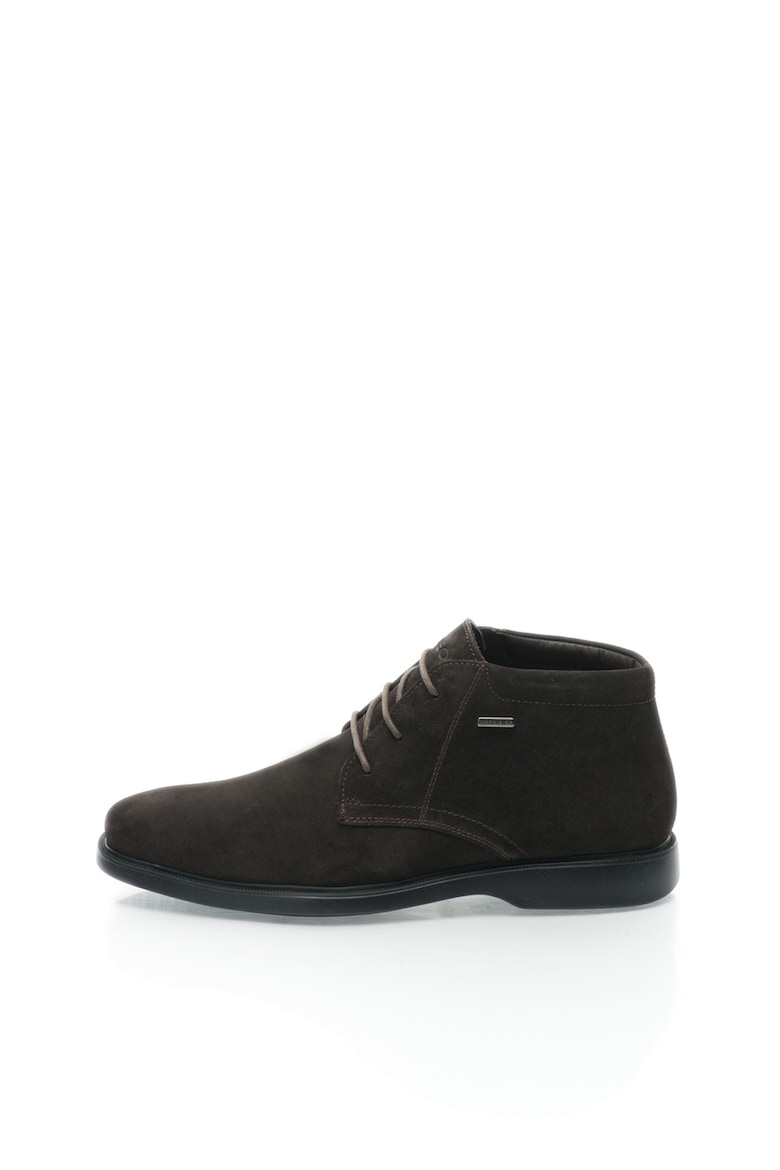 Темно-Коричневые замшевые ботинки Geox, коричневый